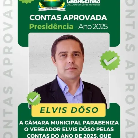 Parabéns pela transparência e compromisso, Vereador @elvis_doso_ 👏🏼✅