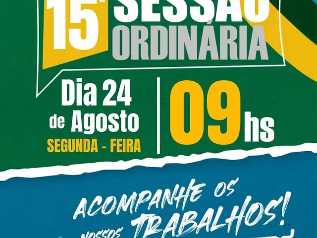 Câmara realiza sessão ordinária nesta quinta-feira
