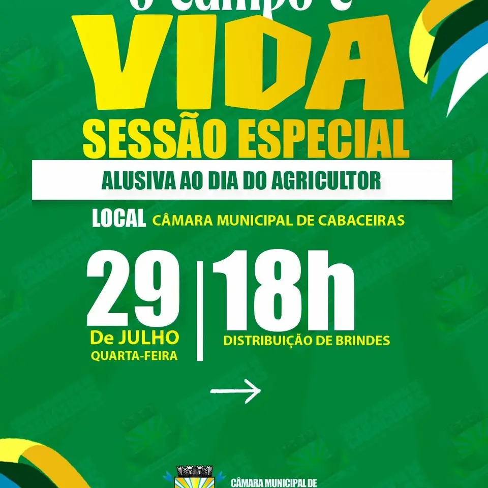 Câmara de Cabaceiras realiza sessão especial em homenagem ao Dia do Agricultor