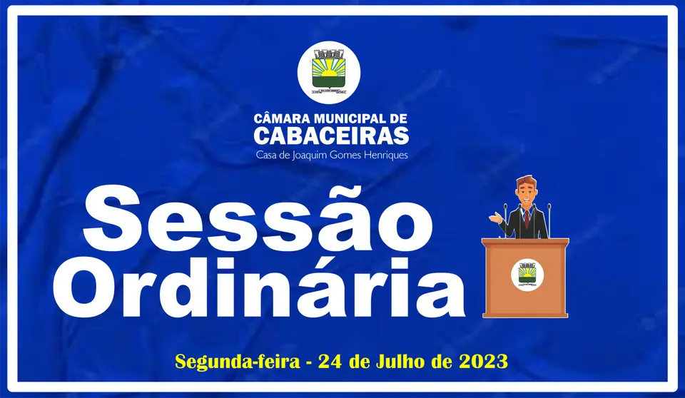 Em Sessão Ordinária Câmara de Cabaceiras aprova importantes matérias em benefício da população.