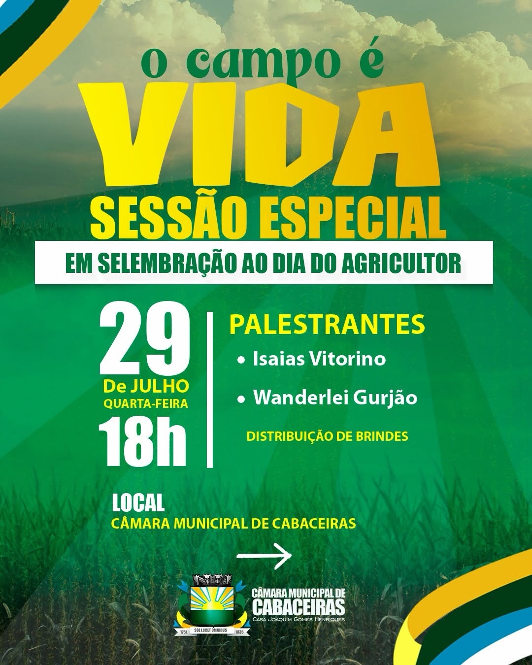 Câmara de Cabaceiras realiza Sessão Especial em homenagem ao Dia do Agricultor