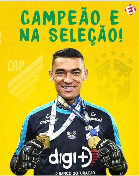 Presidente da Câmara de Cabaceiras parabeniza Goleiro Santos pela convocação para Seleção Brasileira
