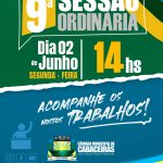 9ª SESSÃO ORDINÁRIA!