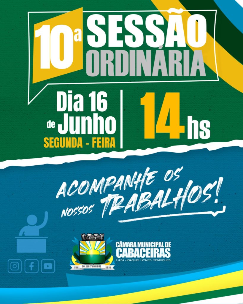 10ª SESSÃO ORDINÁRIA